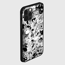 Чехол для iPhone 12 Pro One Piece Манга страницы, цвет: 3D-черный — фото 2