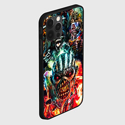 Чехол для iPhone 12 Pro Iron Maiden allover, цвет: 3D-черный — фото 2
