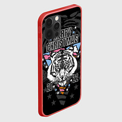 Чехол для iPhone 12 Pro Merry Christmas 2022, цвет: 3D-красный — фото 2