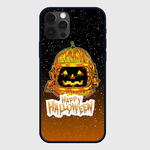 Чехол iPhone 12 Pro ТЫКВА КОСМОНАВТ SPACE HALLOWEEN / 3D-Черный – фото 1