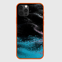 Чехол для iPhone 12 Pro Распад красок, цвет: 3D-красный