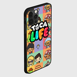 Чехол для iPhone 12 Pro Toca Life: Faces, цвет: 3D-черный — фото 2