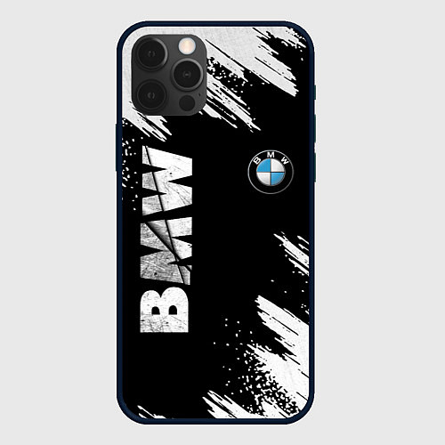 Чехол iPhone 12 Pro BMW GRUNGE БМВ ГРАНЖ / 3D-Черный – фото 1