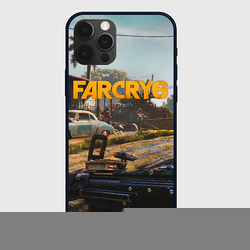 Чехол iPhone 12 Pro Far Cry 6 game art / 3D-Черный – фото 1