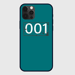 Чехол для iPhone 12 Pro Игрок в кальмара 001, цвет: 3D-черный