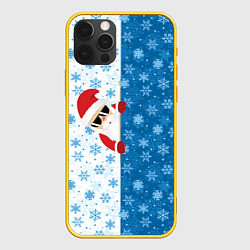 Чехол iPhone 12 Pro С Новым Годом дед мороз