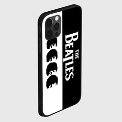 Чехол для iPhone 12 Pro The Beatles черно - белый партер, цвет: 3D-черный — фото 2