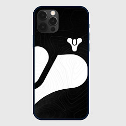 Чехол для iPhone 12 Pro DESTINY 2 LOGO WHITE, цвет: 3D-черный