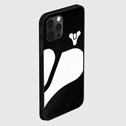 Чехол для iPhone 12 Pro DESTINY 2 LOGO WHITE, цвет: 3D-черный — фото 2