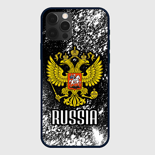 Чехол iPhone 12 Pro Russia / 3D-Черный – фото 1