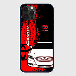 Чехол для iPhone 12 Pro Camry Toyota glitch, цвет: 3D-черный