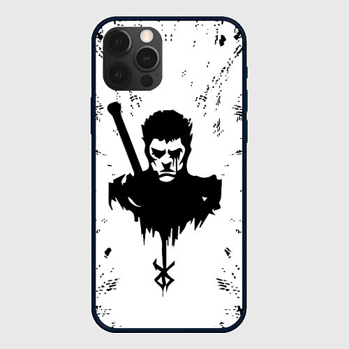 Чехол iPhone 12 Pro Берсерк Berserk / 3D-Черный – фото 1