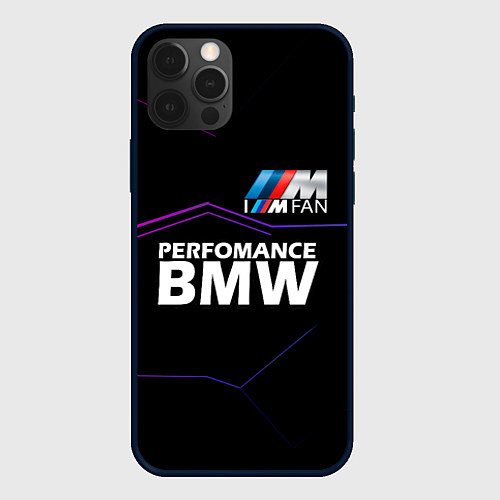 Чехол iPhone 12 Pro BMW фанат / 3D-Черный – фото 1