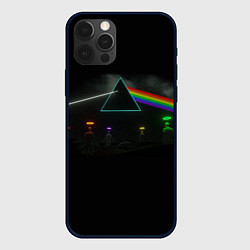 Чехол для iPhone 12 Pro ПИНК ФЛОЙД PINK FLOYD LOGO, цвет: 3D-черный