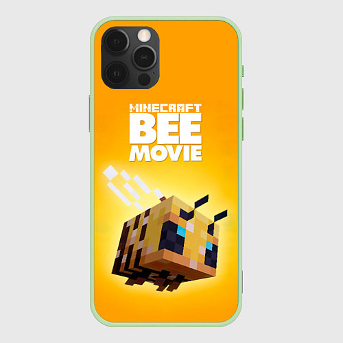 Чехол iPhone 12 Pro BEE MOVIE Minecraft / 3D-Салатовый – фото 1