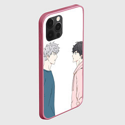 Чехол для iPhone 12 Pro Хэ Бом и Тэ Сон, цвет: 3D-малиновый — фото 2