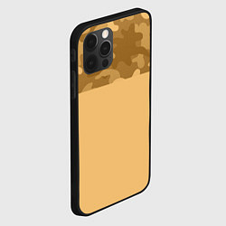 Чехол для iPhone 12 Pro Песочный, цвет: 3D-черный — фото 2