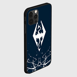 Чехол для iPhone 12 Pro THE ELDER SCROLLS SKYRIM ЭМБЛЕМА ДРАКОНА, цвет: 3D-черный — фото 2