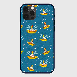 Чехол для iPhone 12 Pro Много-много Yellow Submarine The Beatles, цвет: 3D-черный