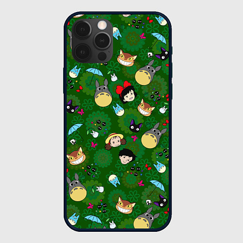 Чехол iPhone 12 Pro Totoro&Kiki ALLSTARS / 3D-Черный – фото 1