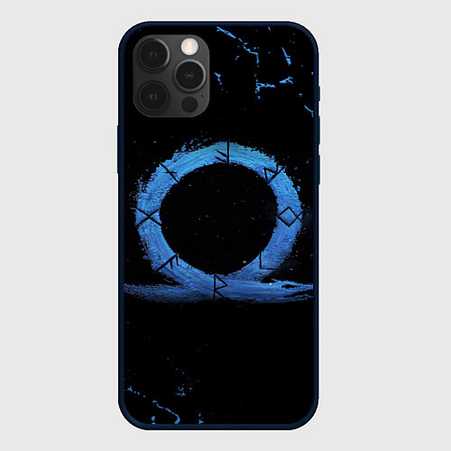 Чехол iPhone 12 Pro GOD OF WAR LOGO ЭМБЛЕМА РАГНАРЁК / 3D-Черный – фото 1