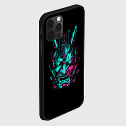 Чехол для iPhone 12 Pro НЕОНОВЫЙ САМУРАЙ NEON RONIN NEON SAMURAI, цвет: 3D-черный — фото 2