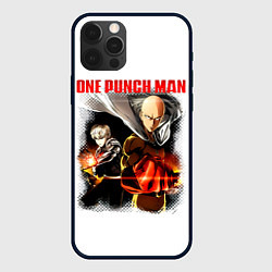 Чехол iPhone 12 Pro Сайтама и Генос One Punch-Man