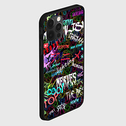 Чехол для iPhone 12 Pro Neon graffiti Smile, цвет: 3D-черный — фото 2