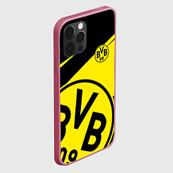 Чехол для iPhone 12 Pro BORUSSIA BVB 09 LOGO, цвет: 3D-малиновый — фото 2