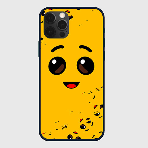 Чехол iPhone 12 Pro FORTNITE BANANA FACE ФОРТНАЙТ БАНАН / 3D-Черный – фото 1