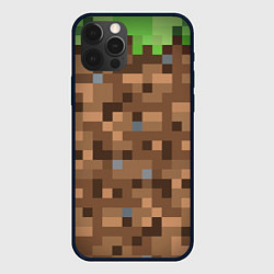 Чехол iPhone 12 Pro ЗЕМЛЯ DIRT MINECRAFT