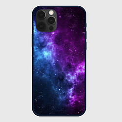 Чехол для iPhone 12 Pro NEON GALAXY НЕОНОВЫЙ КОСМОС, цвет: 3D-черный