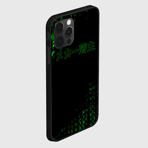 Чехол iPhone 12 Pro SCARLXRD ЦИФРОВОЙ ДОЖДЬ / 3D-Черный – фото 2