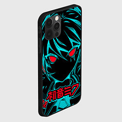 Чехол для iPhone 12 Pro Мику Хацунэ Hatsune Miku, цвет: 3D-черный — фото 2