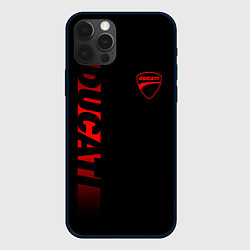 Чехол iPhone 12 Pro DUCATI BLACK RED LINE