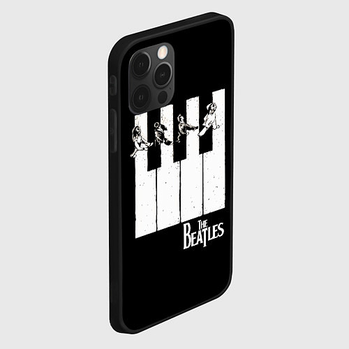 Чехол iPhone 12 Pro THE BEATLES ЗНАМЕНИТАЯ КАРТИНКА / 3D-Черный – фото 2