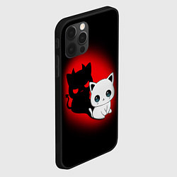 Чехол для iPhone 12 Pro КОТИК ДЬЯВОЛ KITTY DEVIL, цвет: 3D-черный — фото 2