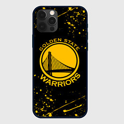 Чехол iPhone 12 Pro GOLDEN STATE WARRIORS? , БРЫЗГИ КРАСОК