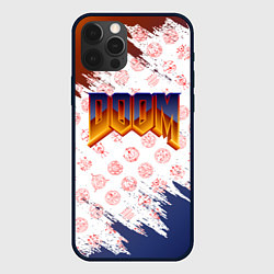 Чехол для iPhone 12 Pro RUNES DOOM LOGO, цвет: 3D-черный