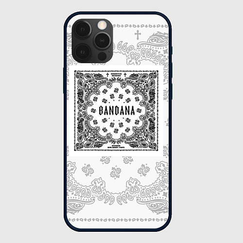 Чехол iPhone 12 Pro Big Baby Tape x Kizaru BANDANA Бандана Кизару Тейп / 3D-Черный – фото 1