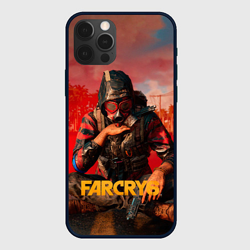 Чехол iPhone 12 Pro Far Cry 6 - Повстанец / 3D-Черный – фото 1