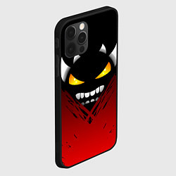 Чехол для iPhone 12 Pro Geometry Dash: Demon Smile, цвет: 3D-черный — фото 2