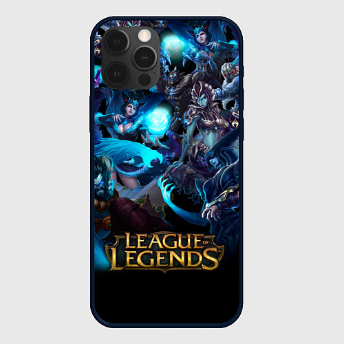 Чехол iPhone 12 Pro LEAGUE OF LEGENDS ЛИГА ЛЕГЕНД ГЕРОИ / 3D-Черный – фото 1