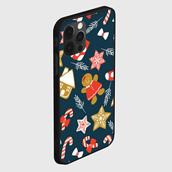 Чехол для iPhone 12 Pro Merry Christmas!!!, цвет: 3D-черный — фото 2