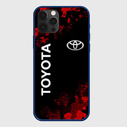 Чехол iPhone 12 Pro TOYOTA MILITARY PIXEL BLACK RED