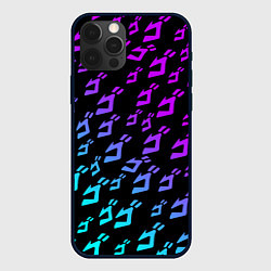 Чехол iPhone 12 Pro JOJOS BIZARRE ADVENTURE NEON PATTERN НЕОН УЗОР