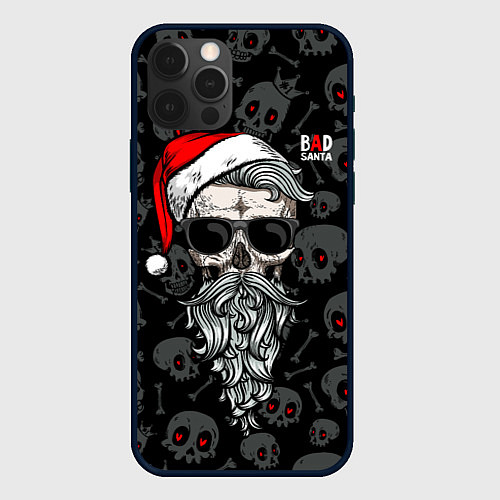 Чехол iPhone 12 Pro Santa from Hell / 3D-Черный – фото 1