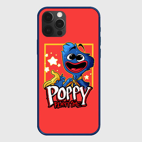 Чехол iPhone 12 Pro POPPY PLAYTIME: STARS / 3D-Тёмно-синий – фото 1