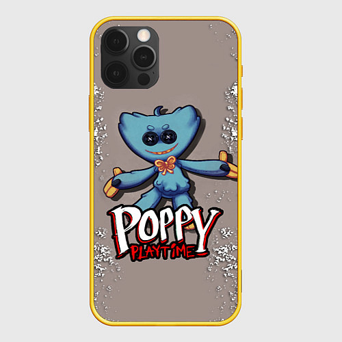 Чехол iPhone 12 Pro POPPY PLAYTIME GAME / 3D-Желтый – фото 1