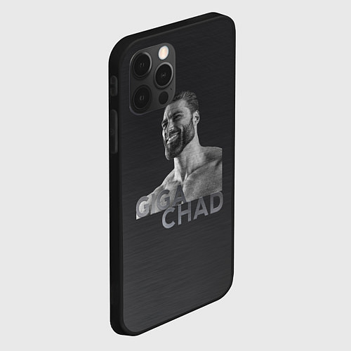 Чехол iPhone 12 Pro Giga Chad / 3D-Черный – фото 2